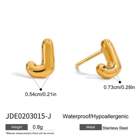 Jewelry Stainless Steel Titanium Steel Letter Electroplated Earrings Necklaces Hand Accessories