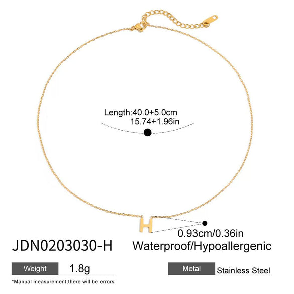 Jewelry Stainless Steel Titanium Steel Letter Electroplated Earrings Necklaces Hand Accessories