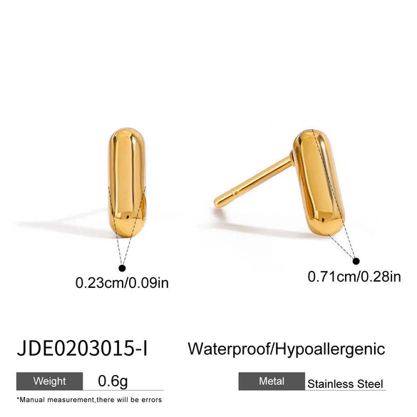 Jewelry Stainless Steel Titanium Steel Letter Electroplated Earrings Necklaces Hand Accessories