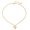 Jewelry Stainless Steel Titanium Steel Love Pendant Necklace Gold And Silver Color Matching Electroplating