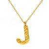 Jewelry Stainless Steel Titanium Steel Pendant Necklace With Embossed Pleated Design Inlaid With Gold And Letters Numbers Text For Women