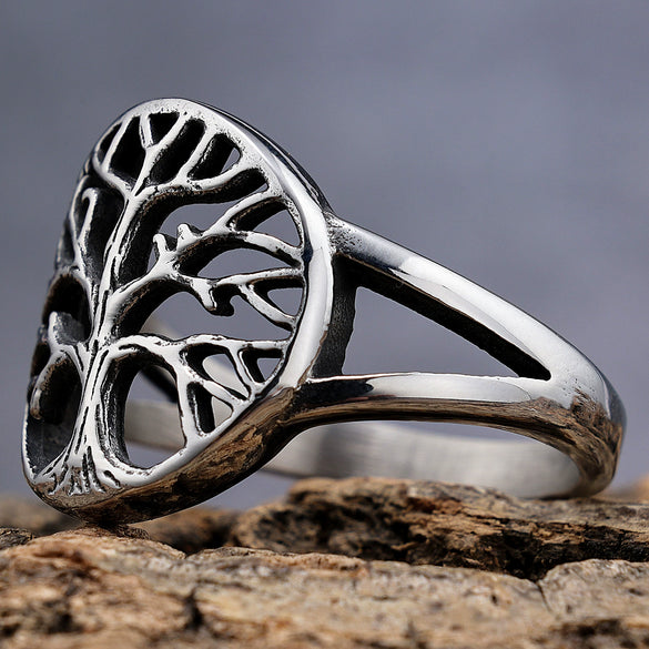 Jewelry Stainless Steel Tree Of Life Polish Unisex