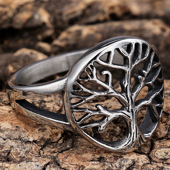 Jewelry Stainless Steel Tree Of Life Polish Unisex