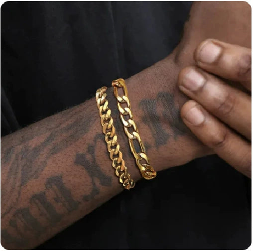 Jewelry Stainless Steel Unisex Couple Bracelet Geometric Electroplating