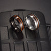 Jewelry Stainless Steel Unisex Ring Geometric Dripping Glue