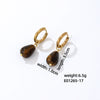 Jewelry Stainless Steel Water Dropshaped Electroplated Simple Women's Earrings
