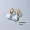 Jewelry Stainless Steel Water Dropshaped Electroplated Simple Women's Earrings