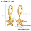 Jewelry Stainless Steel Zircon Geometric Elements Handmade Pvd Electroplated Niche Trendy Earrings