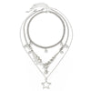 Jewelry Star Shape Iron Chain Copper Chain Alloy Pendant Electroplating Hip Hop Style For Women