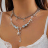 Jewelry Star Shape Iron Chain Copper Chain Alloy Pendant Electroplating Hip Hop Style For Women