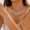 Jewelry Star Shape Iron Chain Copper Chain Alloy Pendant Electroplating Hip Hop Style For Women