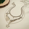Jewelry Star Shape Iron Chain Copper Chain Alloy Pendant Electroplating Hip Hop Style For Women