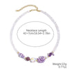 Jewelry Starfish Shell Artificial Crystal Marine Life Set With Diamonds Necklace Bracelet For Women