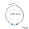 Jewelry Starfish Shell Artificial Crystal Marine Life Set With Diamonds Necklace Bracelet For Women