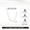 Jewelry 925 Sterling Silver Geometric Baroque Pearl Multilayered Clavicle Chain Electroplated Simple Design