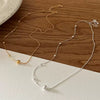 Jewelry 925 Sterling Silver Geometric Snake Bone Ball Necklace