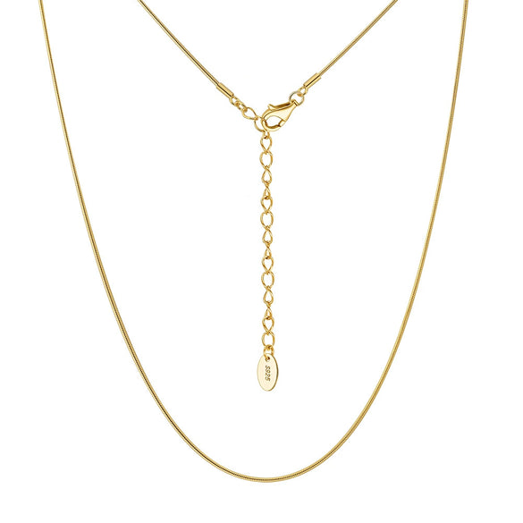 Jewelry 925 Sterling Silver Necklace Snake Bone Chain Electroplated Light Luxury Niche Highend Women