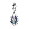 Jewelry 925 Sterling Silver Religious Symbol Mother Of Mercy Pendant Dripping Oil Design