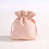 Jewelry Storage Bag Flannel Velvet Brocade Drawstring Wooden Material