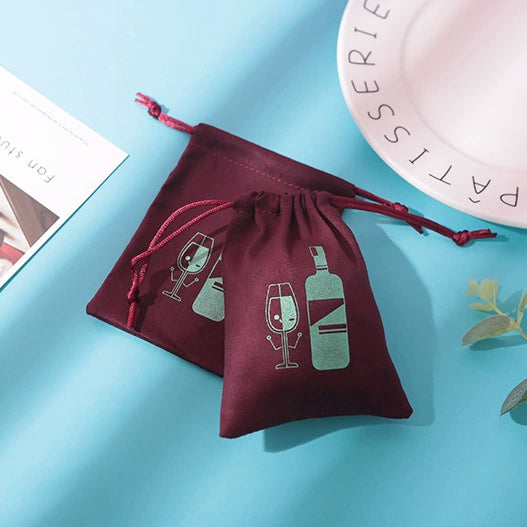 Jewelry Storage Bag Flannel Velvet Drawstring Cloth