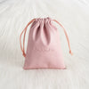 Jewelry Storage Bag Pu Leather Drawstring
