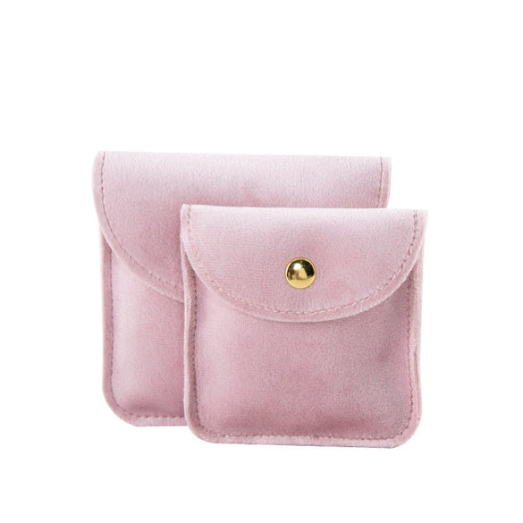 Jewelry Storage Bag Velvet Double Sided Snap Button Square For Bracelet And Jade Wenwan Bracelet