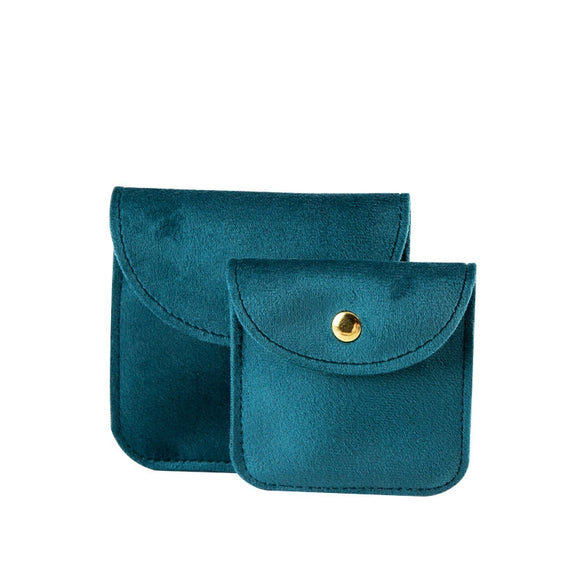 Jewelry Storage Bag Velvet Double Sided Snap Button Square For Bracelet And Jade Wenwan Bracelet