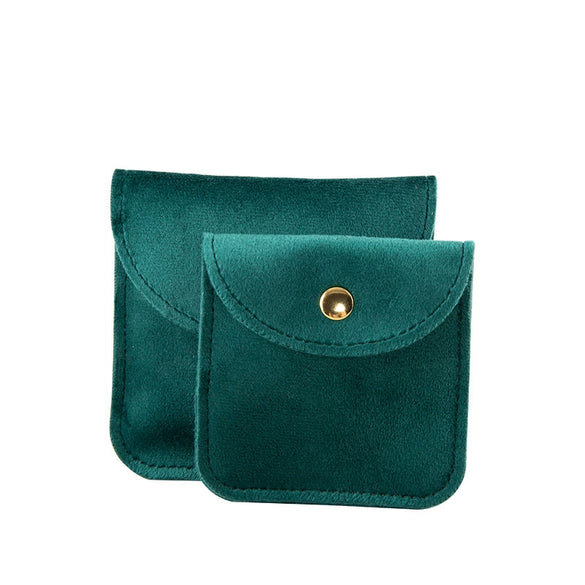 Jewelry Storage Bag Velvet Double Sided Snap Button Square For Bracelet And Jade Wenwan Bracelet