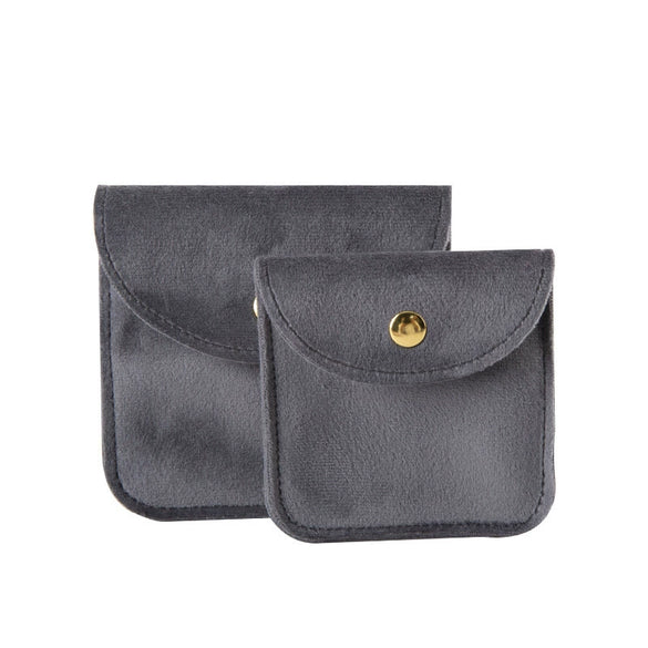 Jewelry Storage Bag Velvet Double Sided Snap Button Square For Bracelet And Jade Wenwan Bracelet
