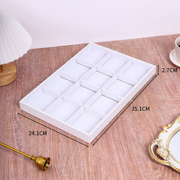 Jewelry Storage Display Tray Pu Leather High Sense
