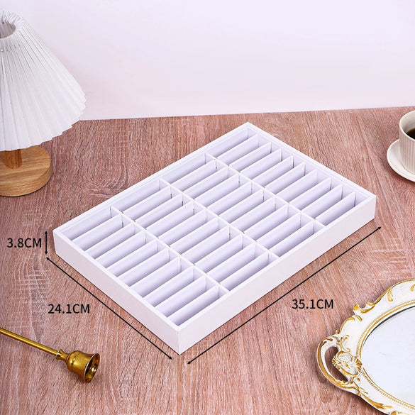 Jewelry Storage Display Tray Pu Leather High Sense