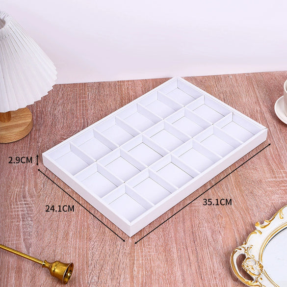 Jewelry Storage Display Tray Pu Leather High Sense