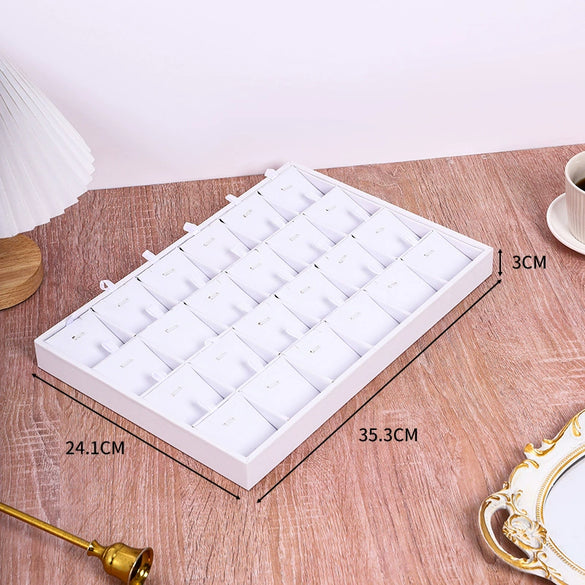 Jewelry Storage Display Tray Pu Leather High Sense