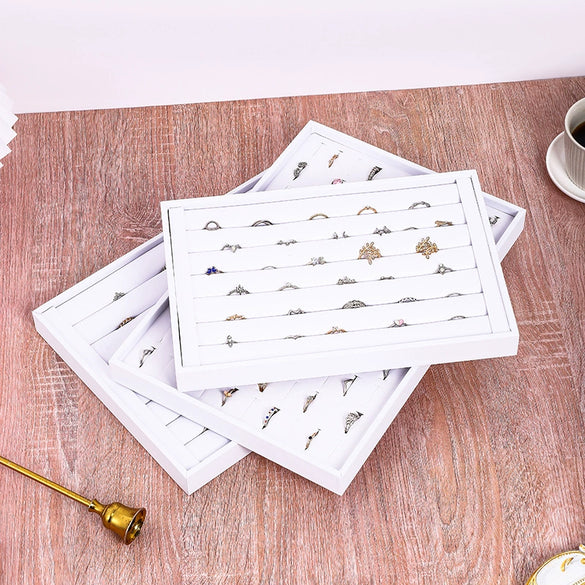 Jewelry Storage Display Tray Pu Leather High Sense