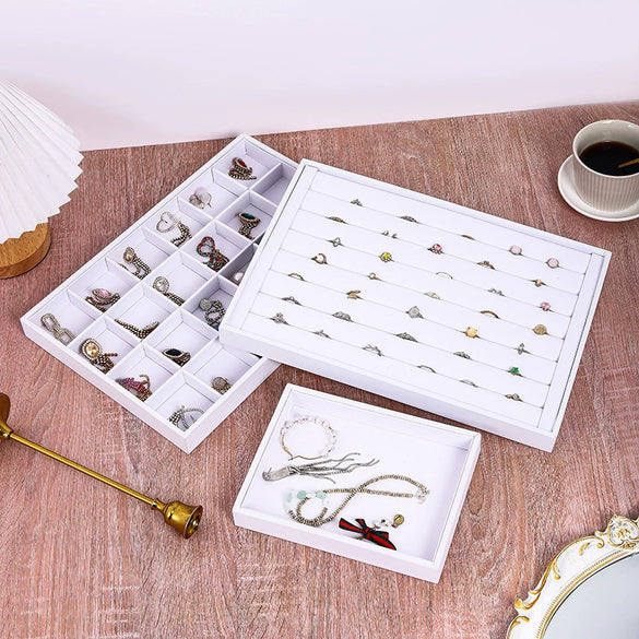 Jewelry Storage Display Tray Pu Leather High Sense