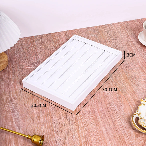 Jewelry Storage Display Tray Pu Leather High Sense