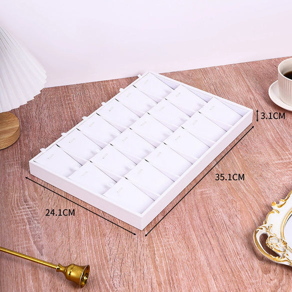 Jewelry Storage Display Tray Pu Leather High Sense