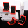 Jewelry Storage Gift Box With White Bow For Necklace Ring Earrings