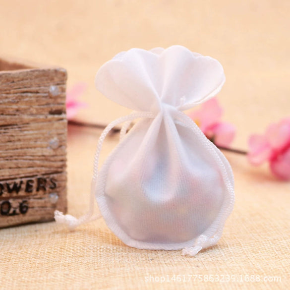 Jewelry Storage Gourd Drawstring Bag Velvet Flocking Cloth