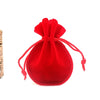 Jewelry Storage Gourd Drawstring Bag Velvet Flocking Cloth