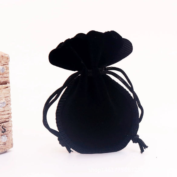 Jewelry Storage Gourd Drawstring Bag Velvet Flocking Cloth