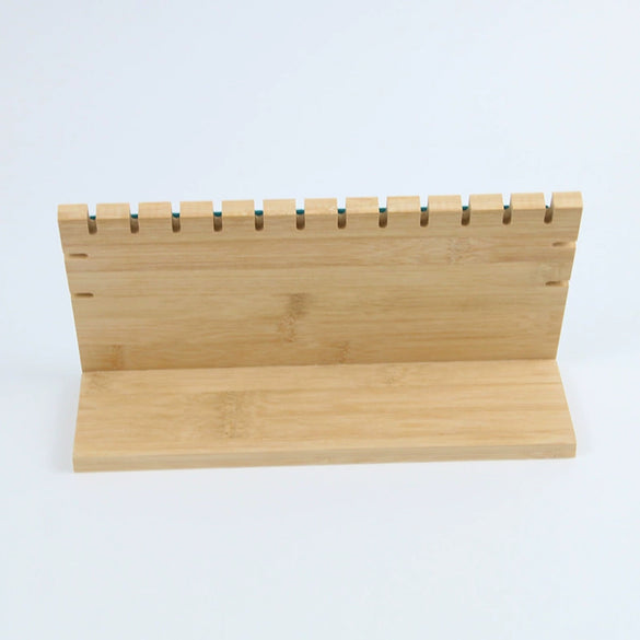 Jewelry Storage Rack Bamboo Wood Microfiber Square Highend