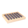 Jewelry Storage Tray Ring Display Tray Movable Ring Stick Display Props Flannel Solid Wood Rectangle Splicing