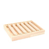 Jewelry Storage Tray Ring Display Tray Movable Ring Stick Display Props Flannel Solid Wood Rectangle Splicing