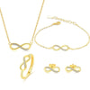 Jewelry Suit Copper Geometric 8Shaped Electroplated
