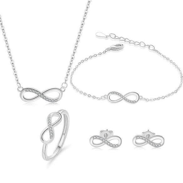 Jewelry Suit Copper Geometric 8Shaped Electroplated