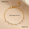 Jewelry Suit Stainless Steel Necklace Bracelet Geometric Tassel Pendant Electroplating