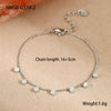 Jewelry Suit Stainless Steel Necklace Bracelet Geometric Tassel Pendant Electroplating