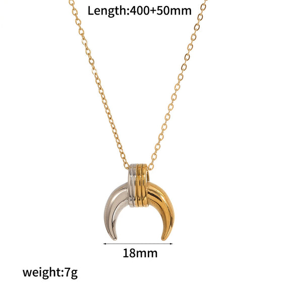Jewelry Suit Stainless Steel Titanium Steel Earrings Necklace With Stars Sun And Moon Clouds Universe Pattern Electroplated For Women Highend Minimalist Style