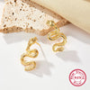 Jewelry Suit With Earrings And Necklace 925 Silver Gold Plated With Small Animal Pattern